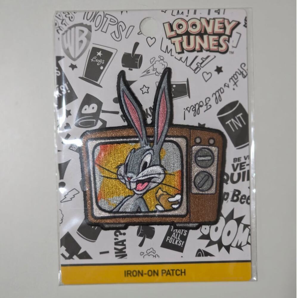 Loungefly Bugs Bunny In TV Eating A Carrot Embroidered Iron On Patch | New